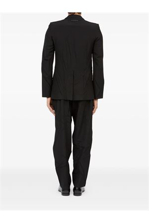 Black tailored single-breasted blazer MM6 MAISON MARGIELA | SH2BN0016M35436899